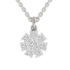 Timeless Floral Cluster Diamond Pendant
