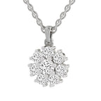 Timeless Floral Cluster Diamond Pendant