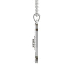 Elegant Swirl Diamond Pendant