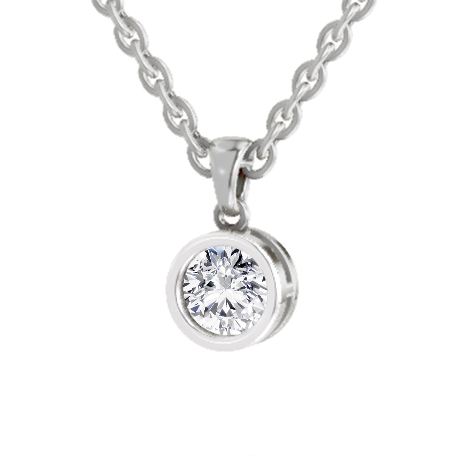 Sublime Solitaire Diamond Pendant