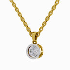 0.50 Carat Bezel Solitaire Diamond Pendant 14K - Rose Gold