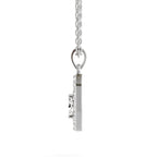 Regal Oval Halo Diamond Pendant