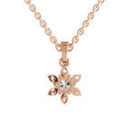 Luminous Floral Diamond Pendant