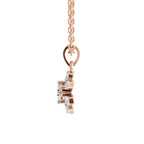 Luminous Floral Diamond Pendant