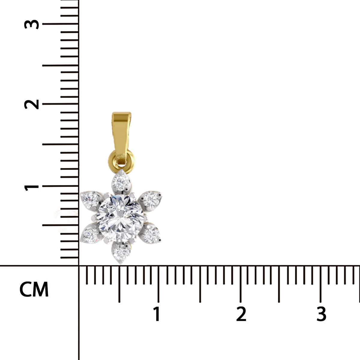 Luminous Floral Diamond Pendant