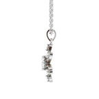 Exquisite Floral Solitaire Diamond Pendant