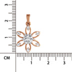 Exquisite Floral Solitaire Diamond Pendant