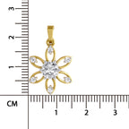 Exquisite Floral Solitaire Diamond Pendant