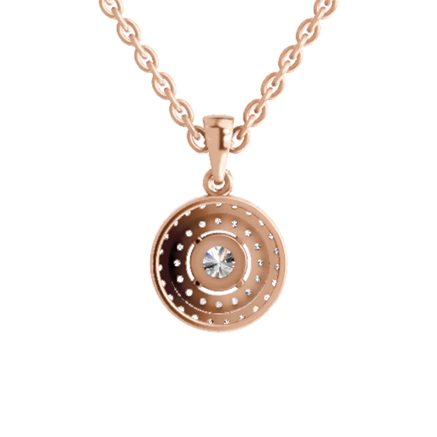 Eternal Halo Diamond Pendant