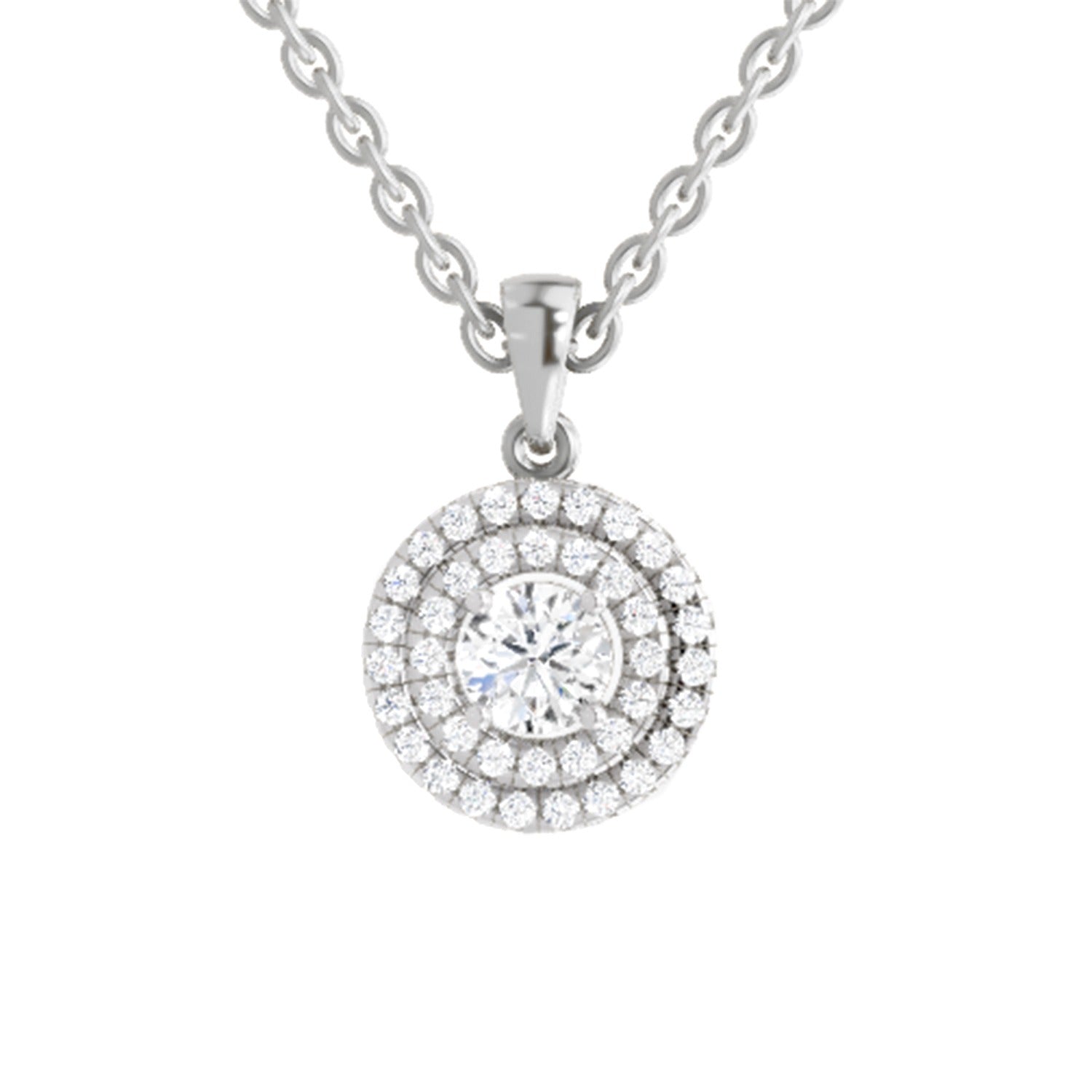 Eternal Halo Diamond Pendant