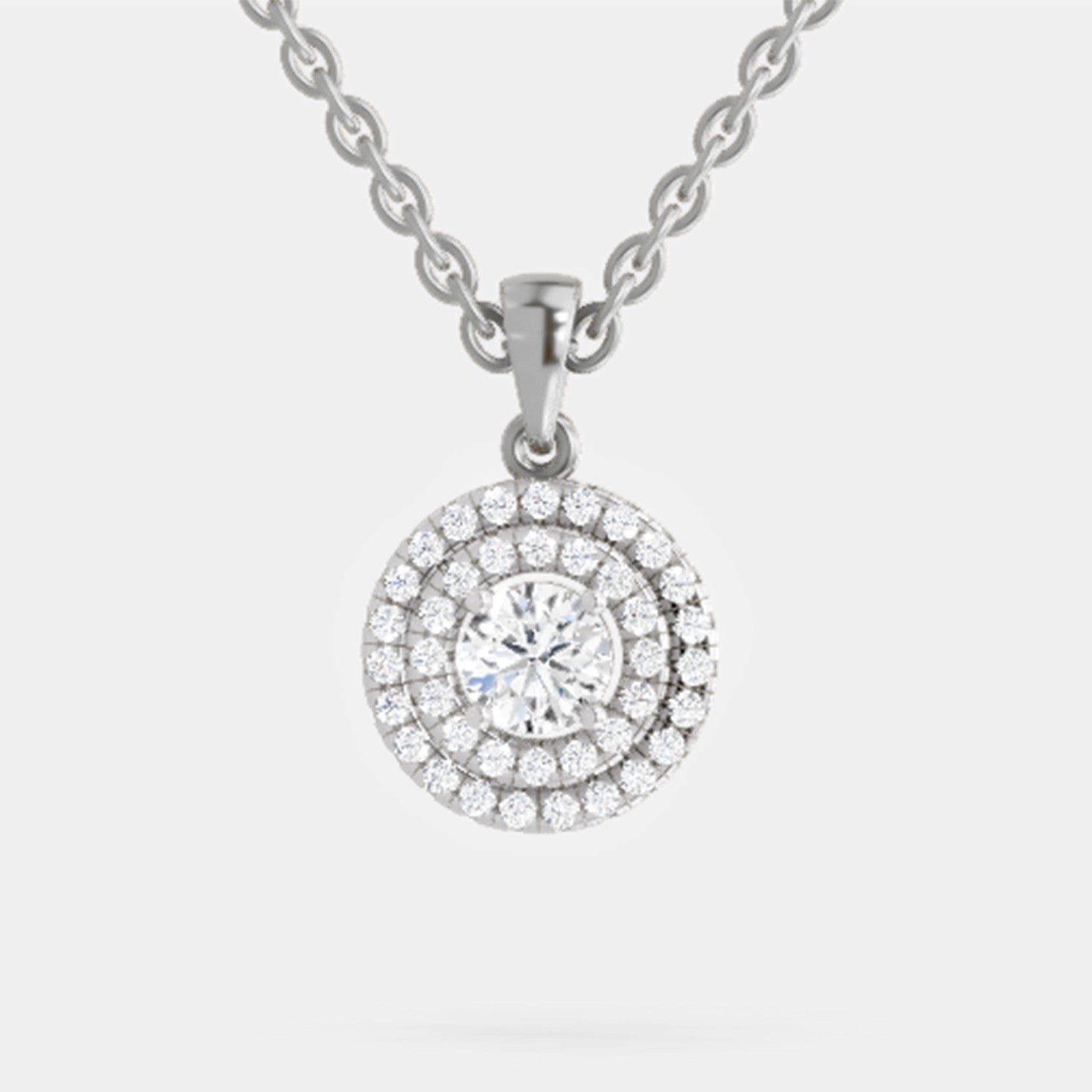 Eternal Halo Diamond Pendant