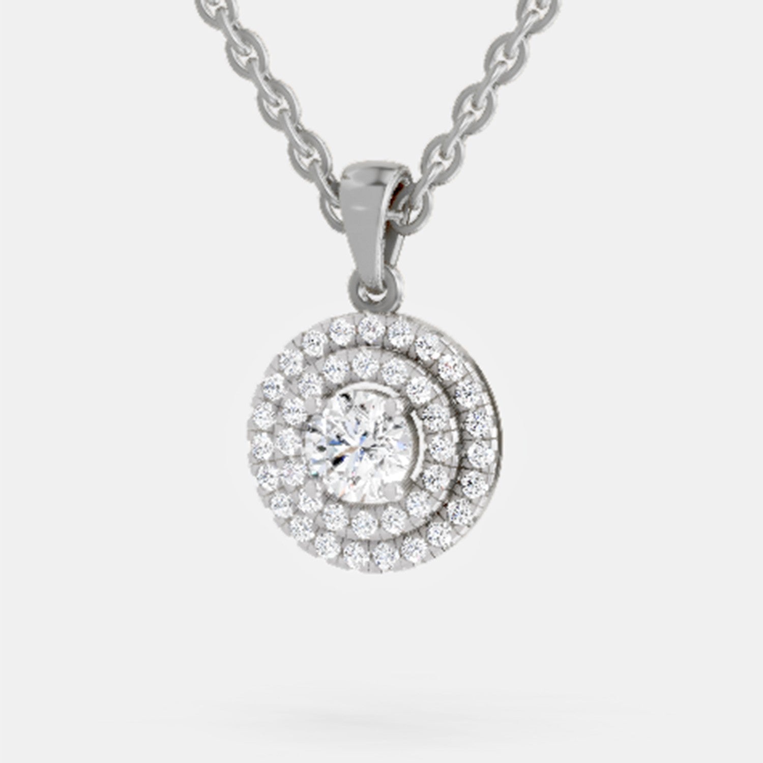 Eternal Halo Diamond Pendant