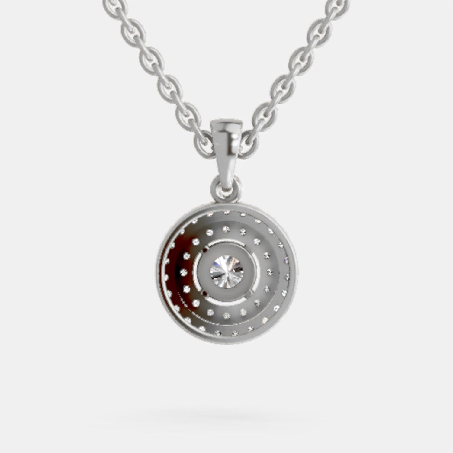 Eternal Halo Diamond Pendant