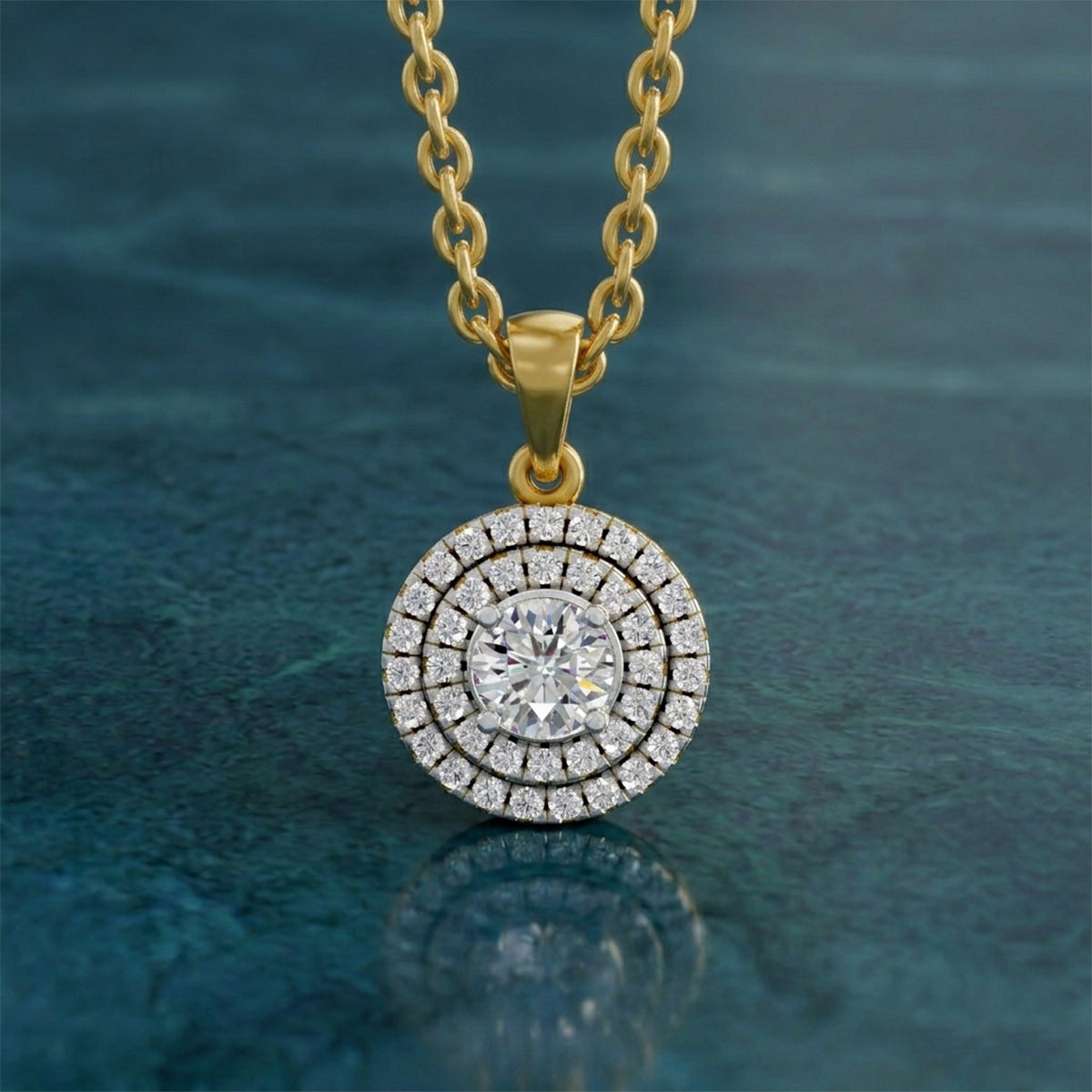 Eternal Halo Diamond Pendant