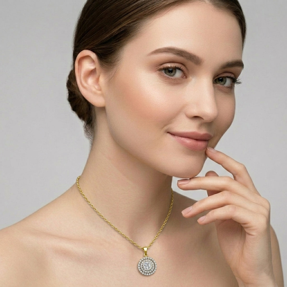 Eternal Halo Diamond Pendant