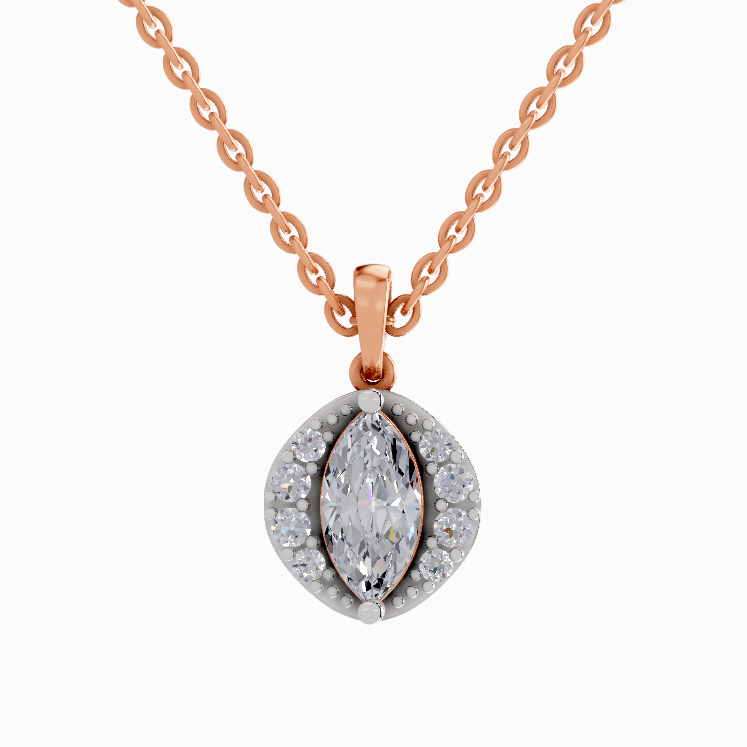 1.26 Carat Marquise Shaped 14K - Rose Gold