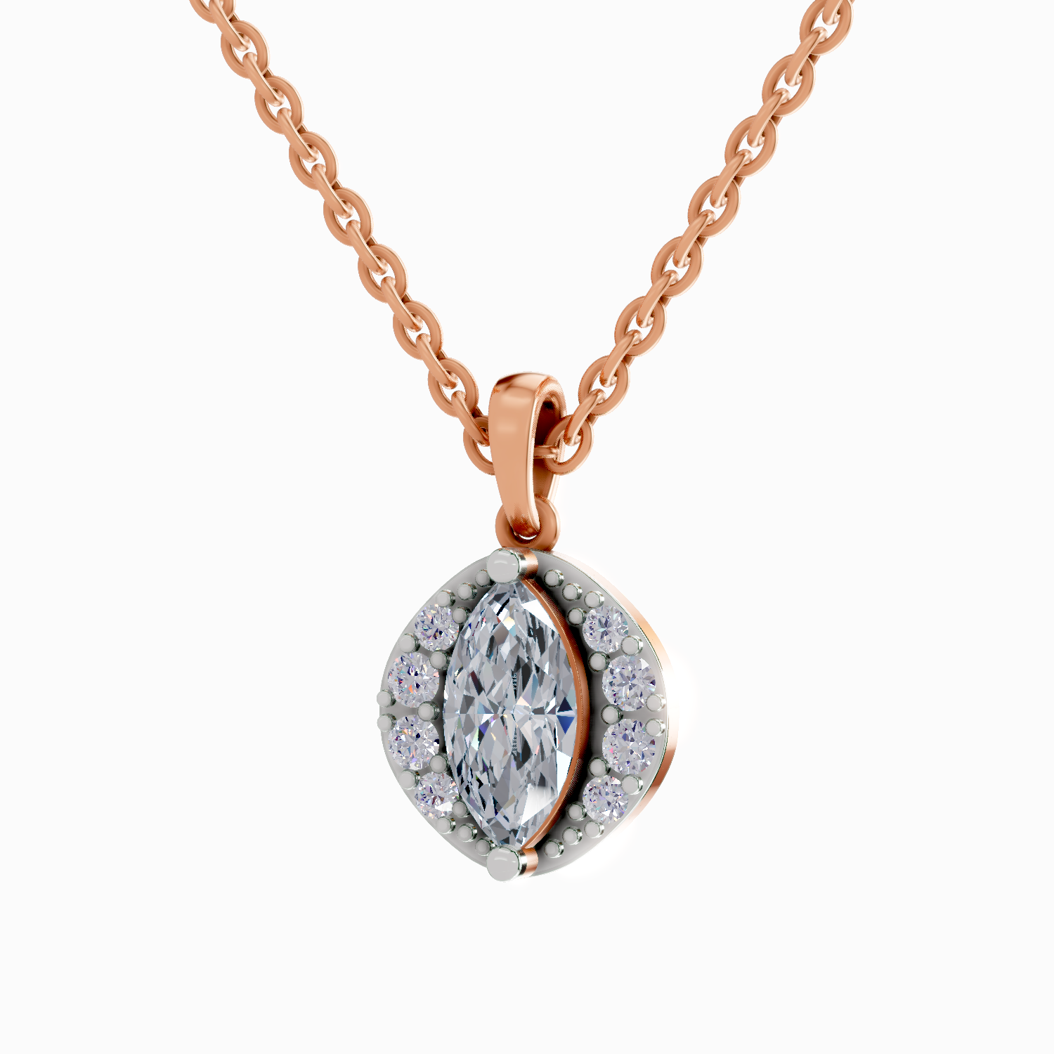 1.26 Carat Marquise Shaped 14K - Rose Gold