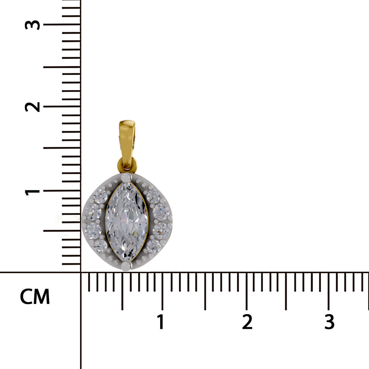 Delicate Marquise Diamond Pendant