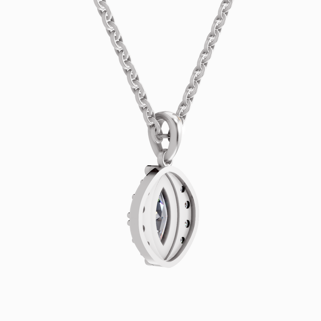 1.26 Carat Marquise Shaped 14K - White Gold