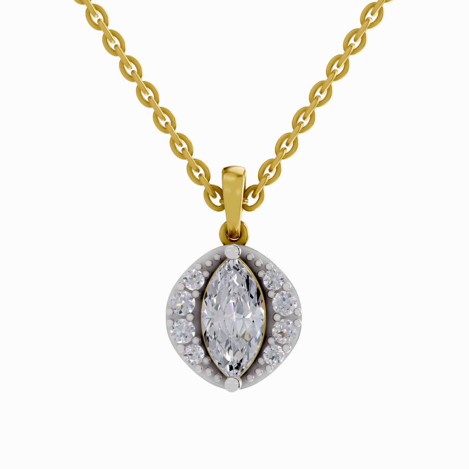1.26 Carat Marquise Shaped 14K