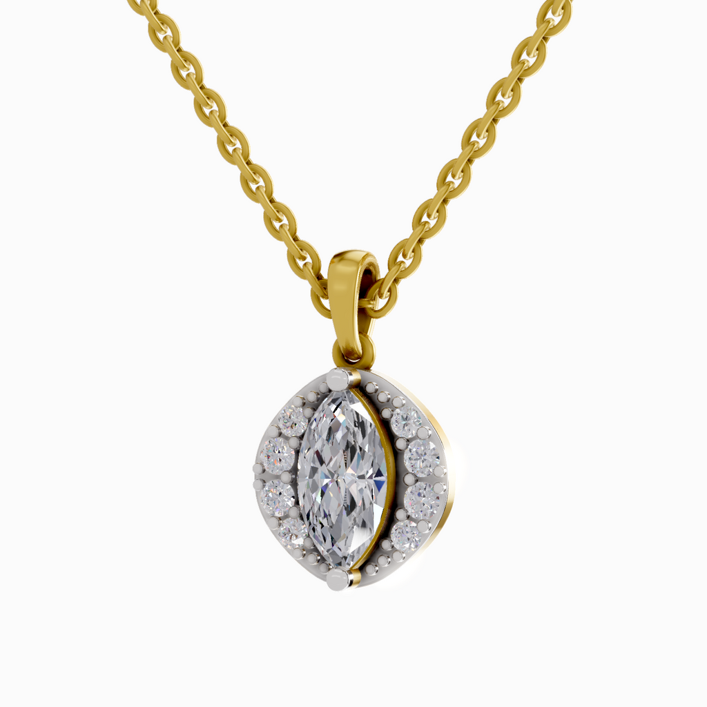 1.26 Carat Marquise Shaped 14K