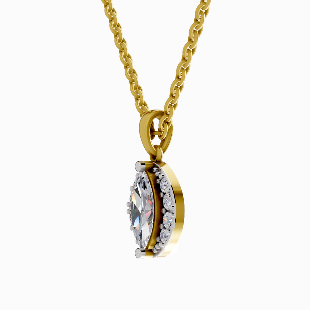 1.26 Carat Marquise Shaped 14K