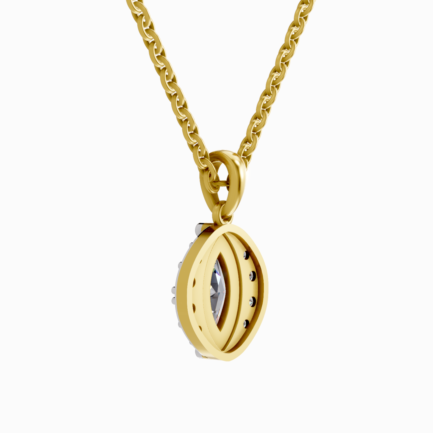1.26 Carat Marquise Shaped 14K