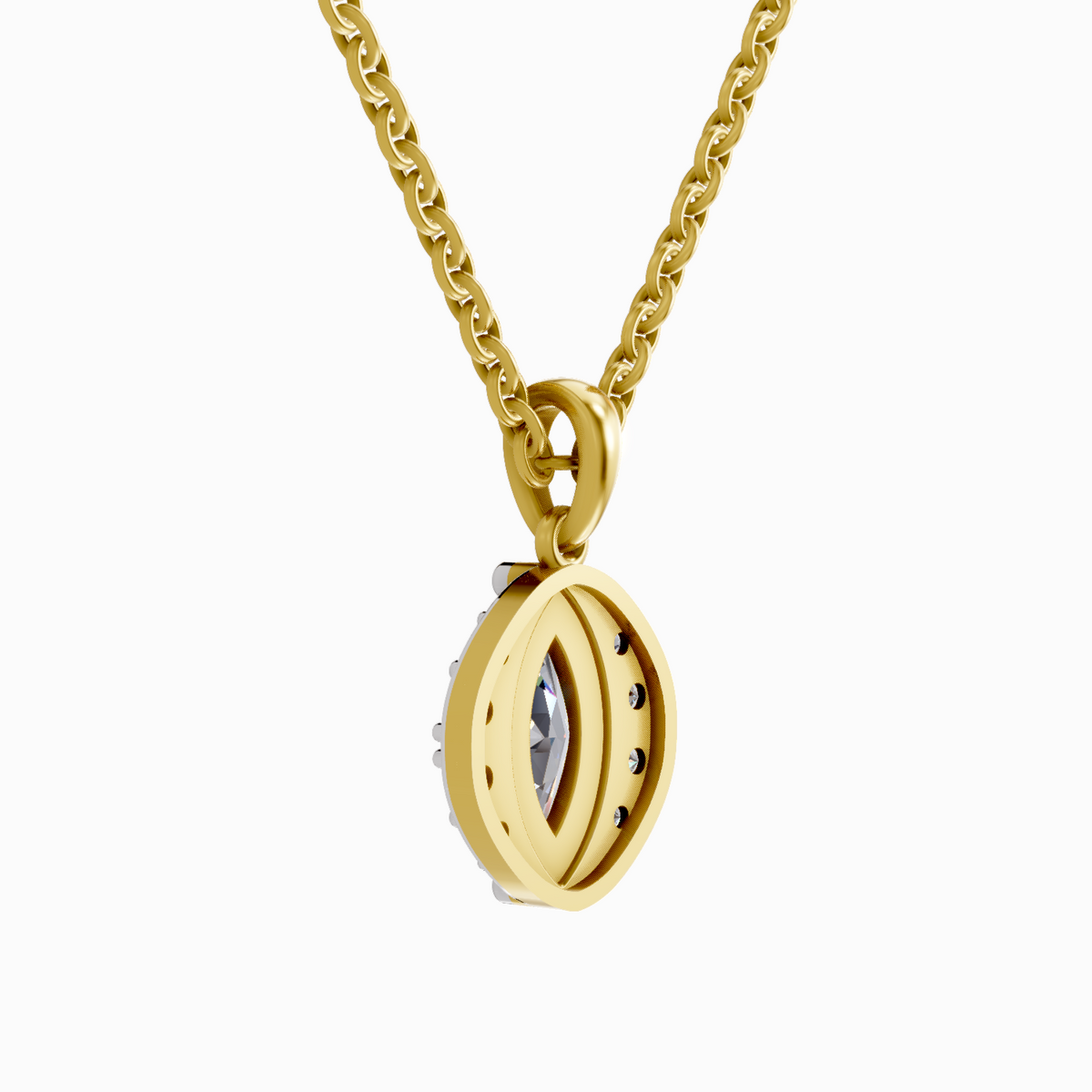 Delicate Marquise Diamond Pendant