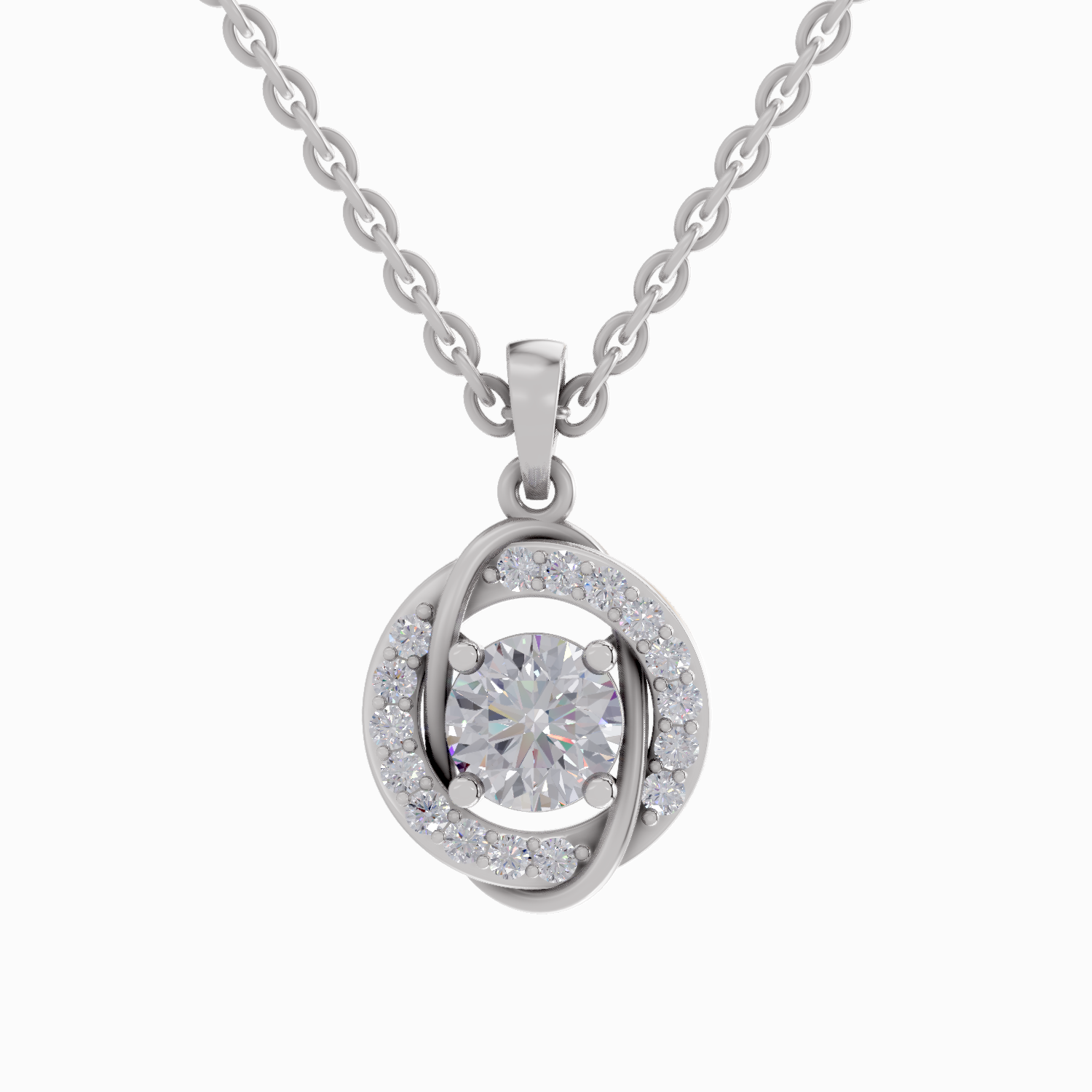 0.91 Carat 14K - White Gold