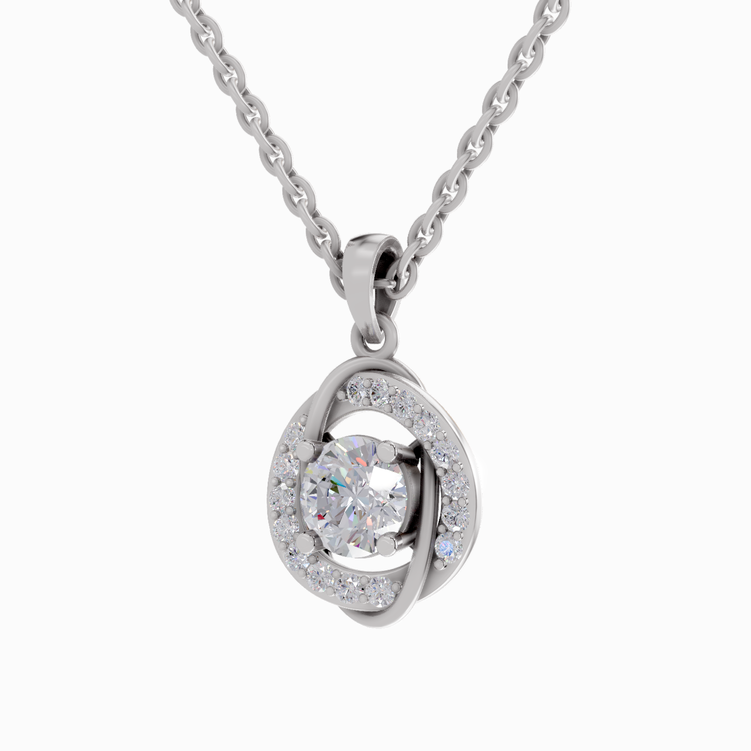 0.91 Carat 14K - White Gold