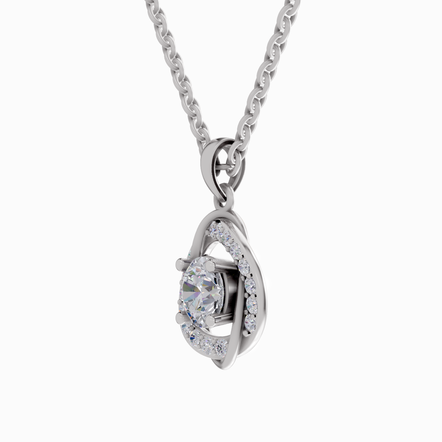0.91 Carat 14K - White Gold
