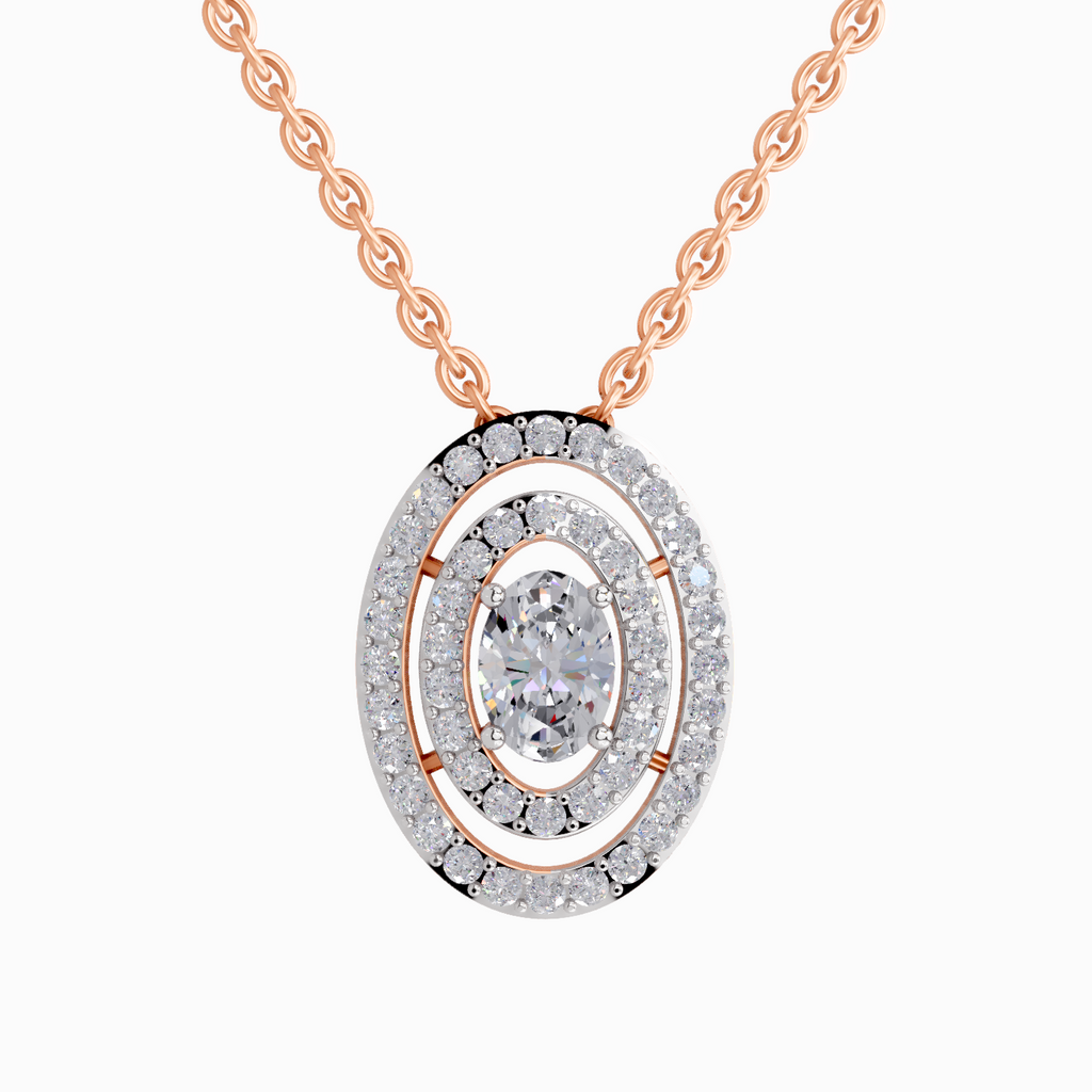 1.3 Carat Oval Shaped 14K - Rose Gold