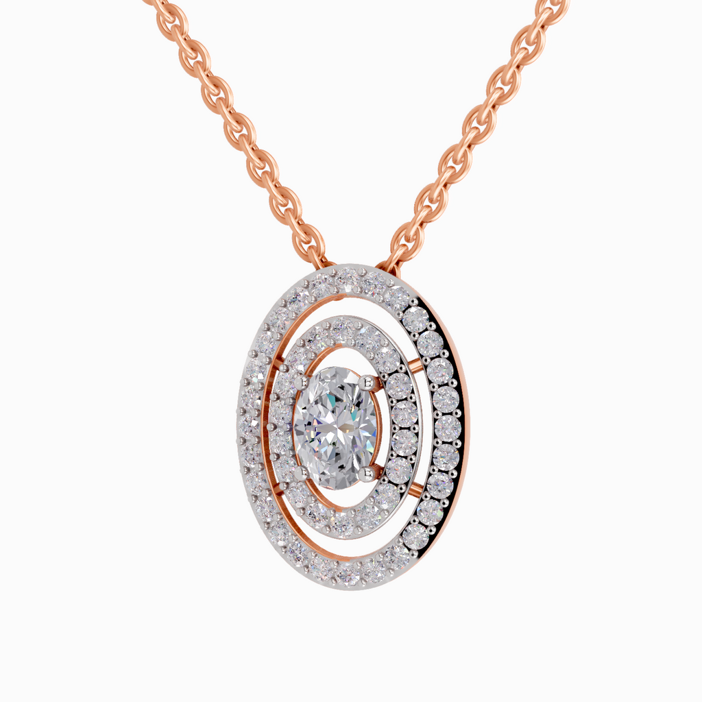 1.3 Carat Oval Shaped 14K - Rose Gold