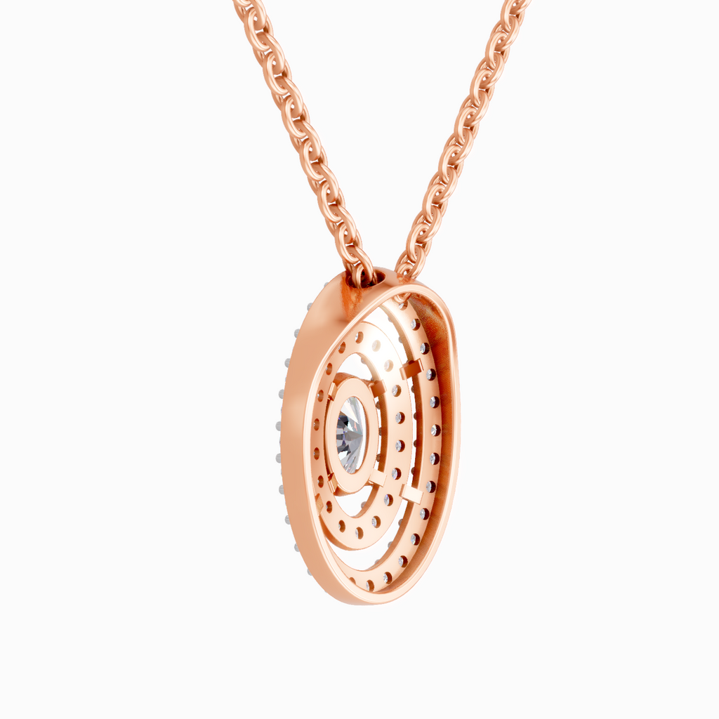 1.3 Carat Oval Shaped 14K - Rose Gold