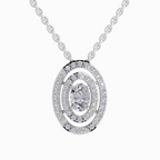 1.3 Carat Oval Shaped 14K - White Gold