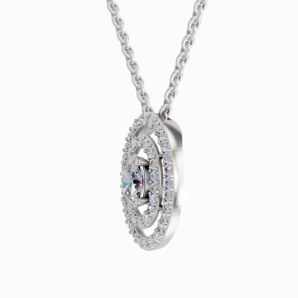 1.3 Carat Oval Shaped 14K - White Gold