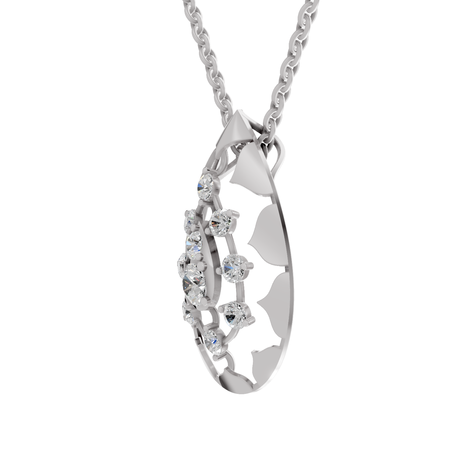 0.76 Carat 14K - White Gold