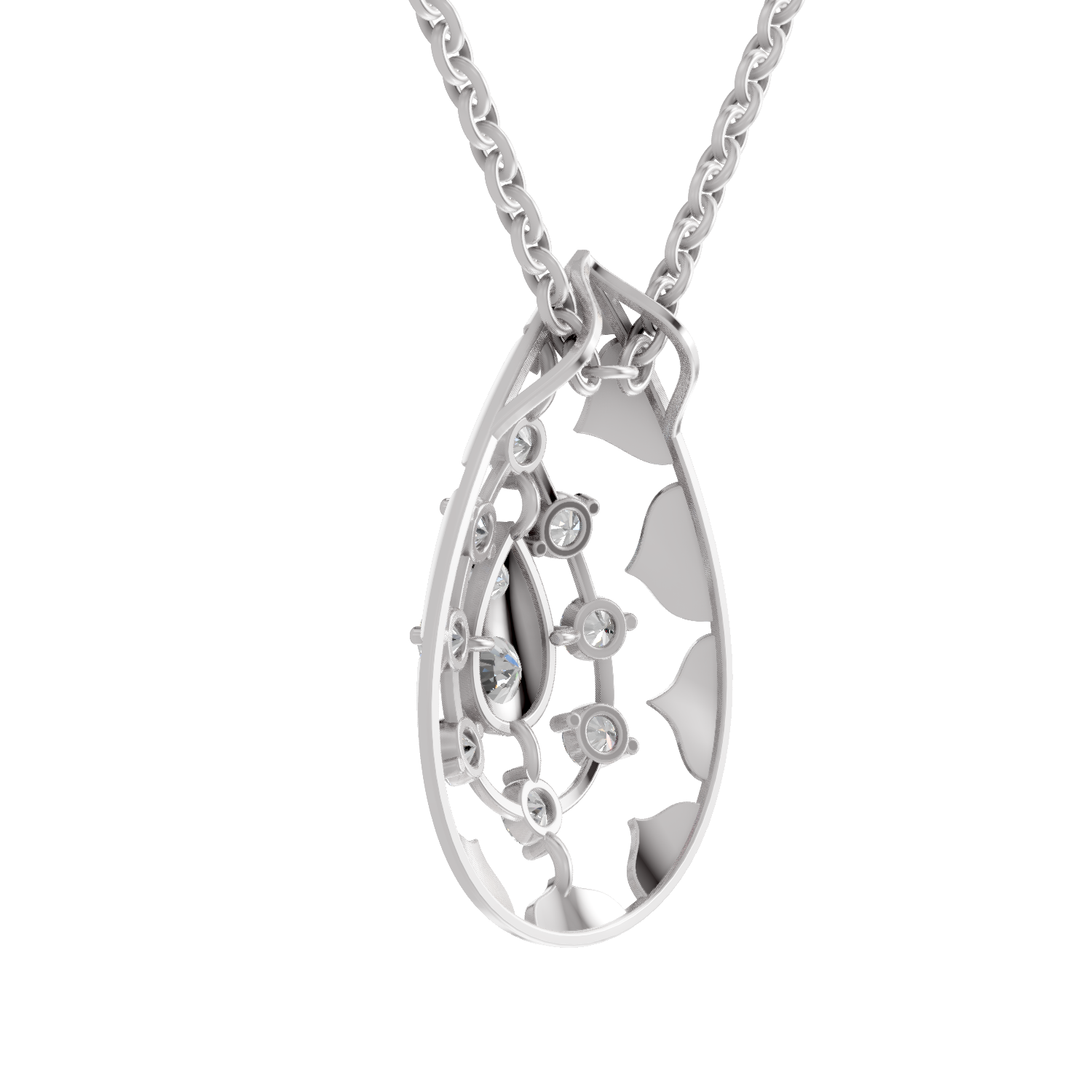 0.76 Carat 14K - White Gold