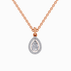 Pendant 1 Carat Pear Shaped 14K - Rose Gold