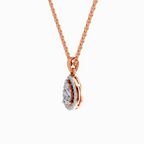 Pendant 1 Carat Pear Shaped 14K - Rose Gold