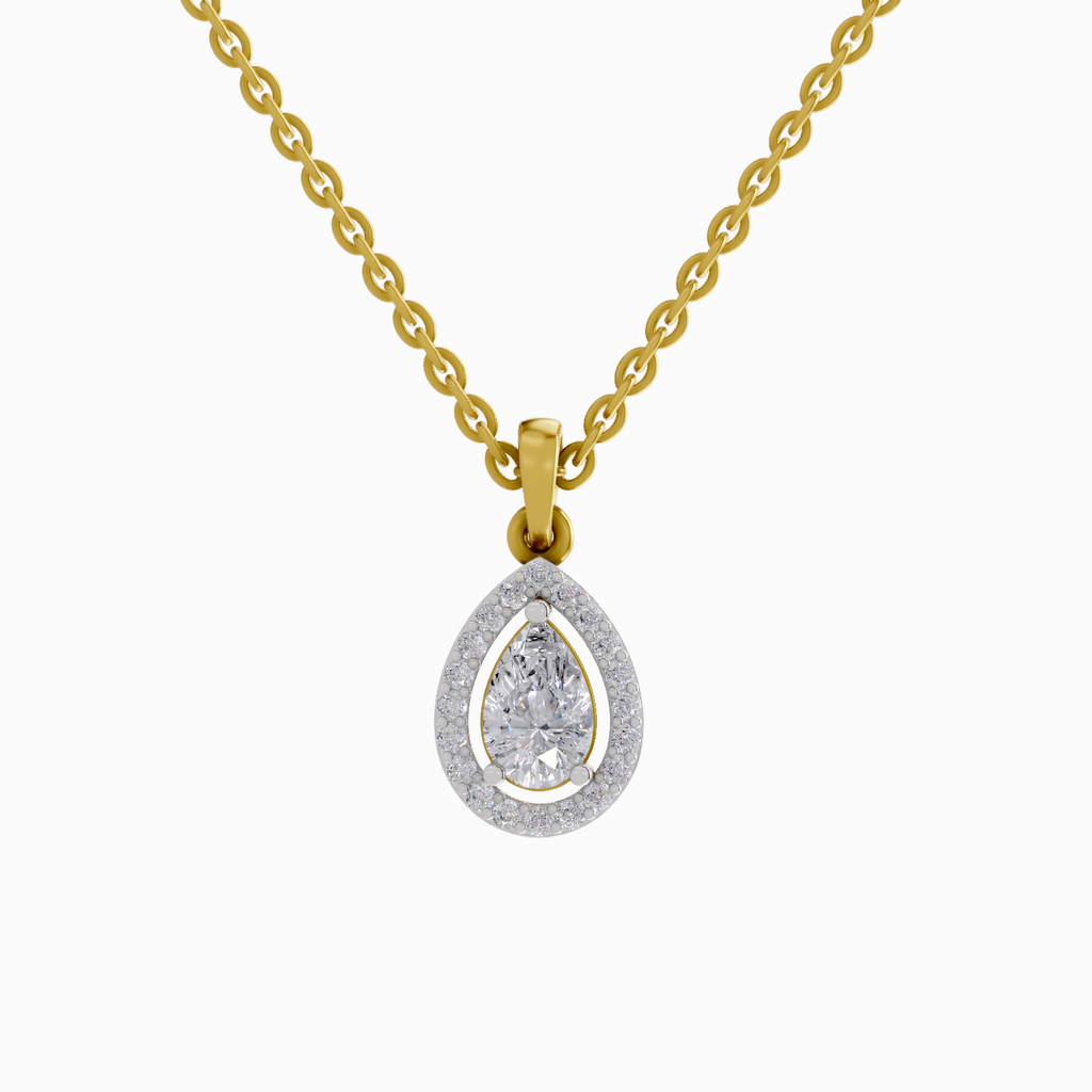 Pendant 1 Carat Pear Shaped 14K