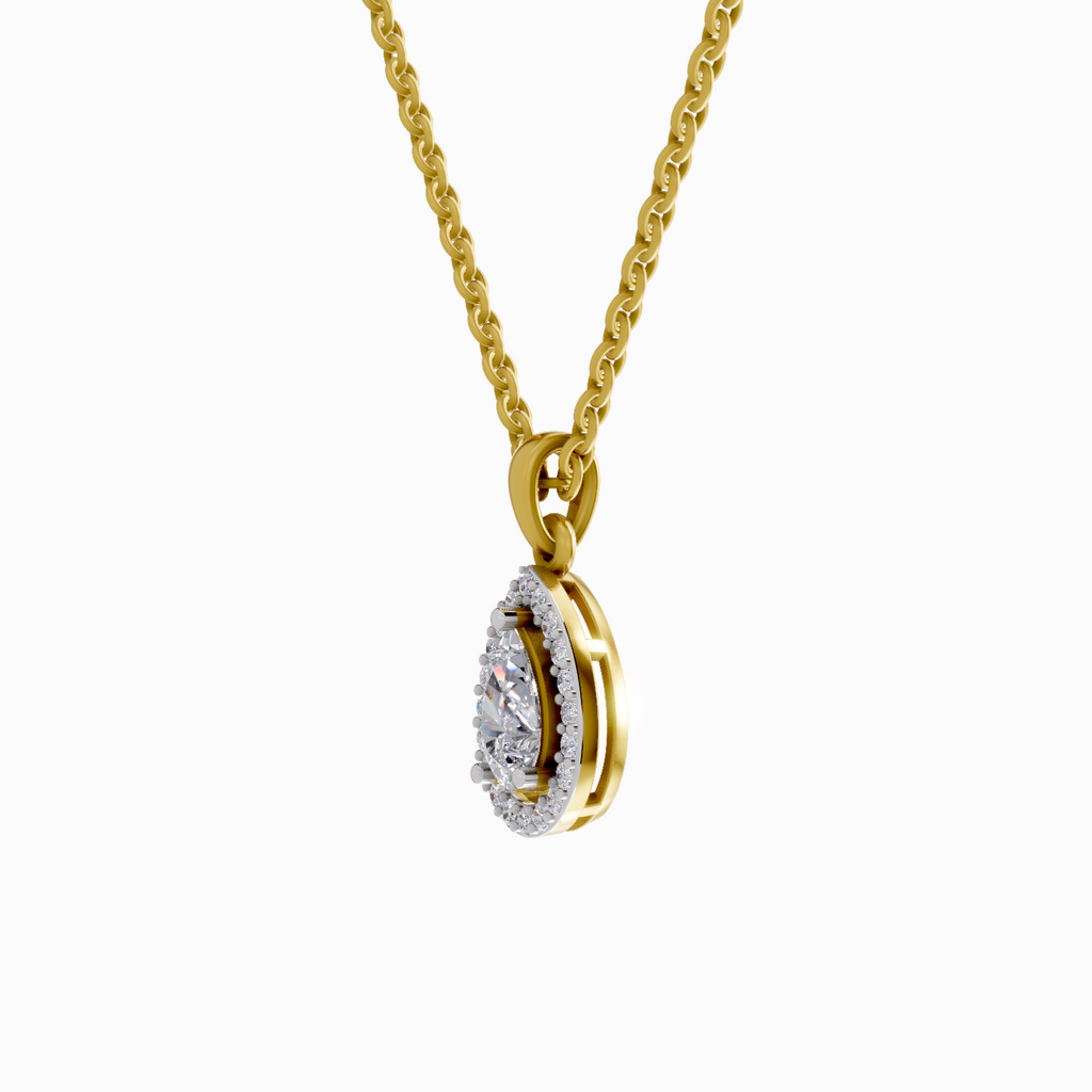 Pendant 1 Carat Pear Shaped 14K