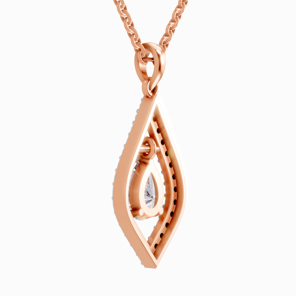 1.42 Carat Pear Shaped 14K - Rose Gold