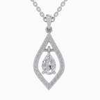 1.42 Carat Pear Shaped 14K - White Gold