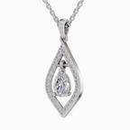1.42 Carat Pear Shaped 14K - White Gold