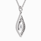 1.42 Carat Pear Shaped 14K - White Gold
