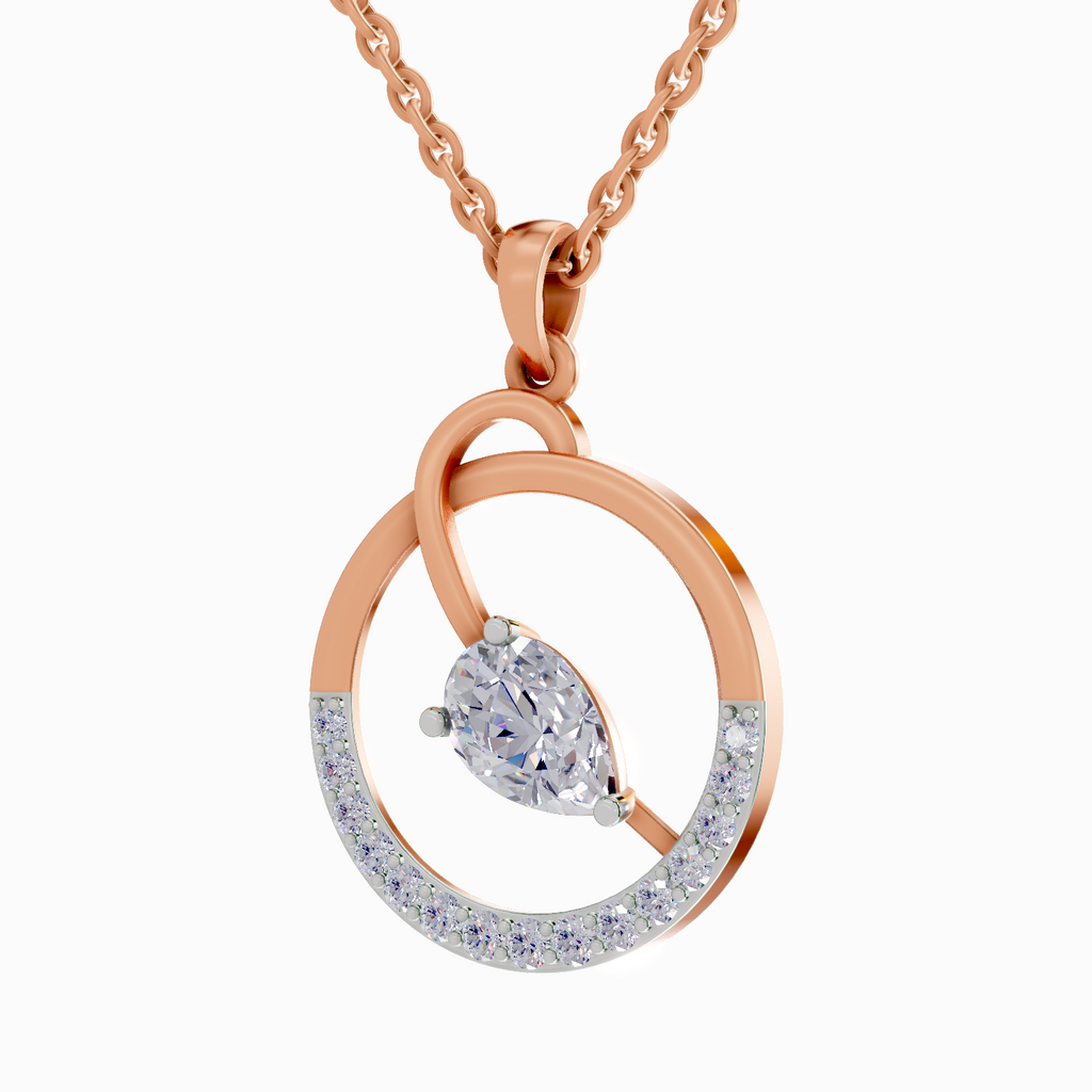 1.31 Carat Pear Shaped 14K - Rose Gold