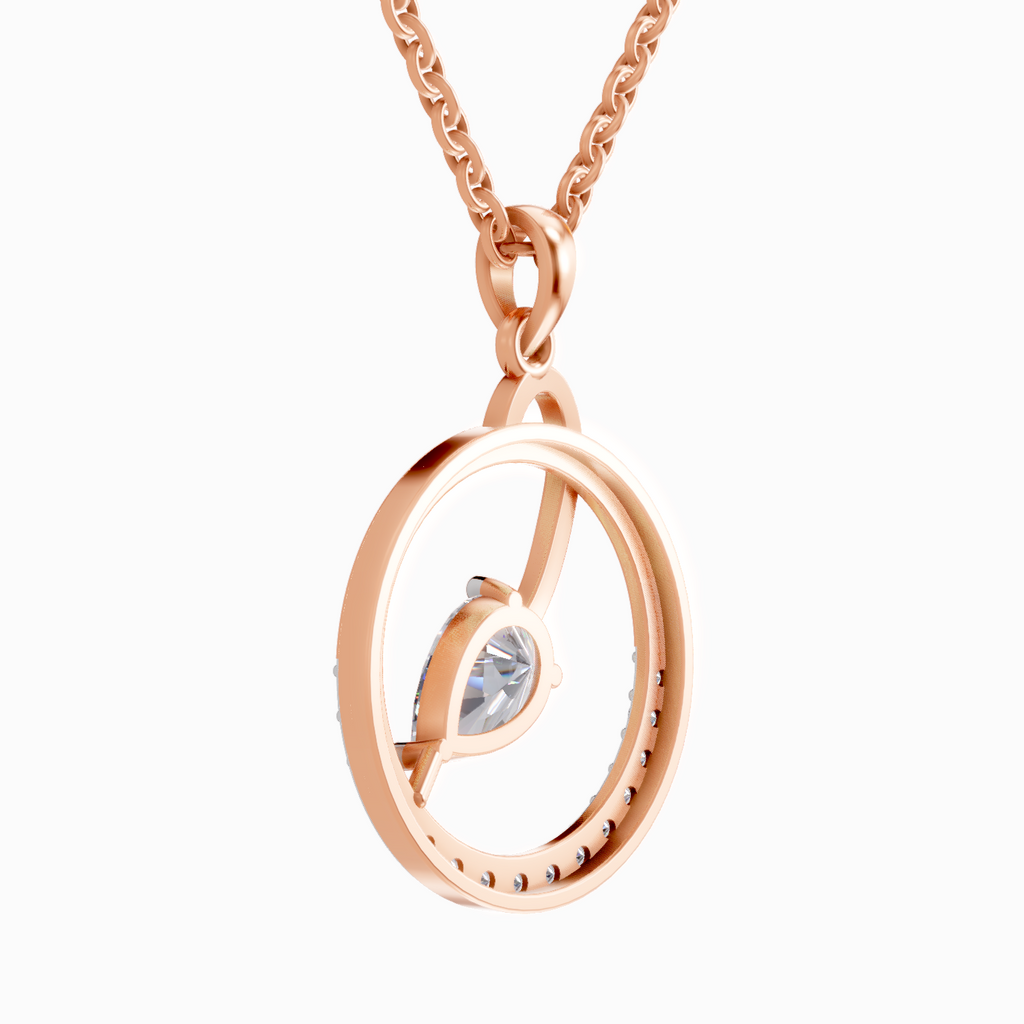 1.31 Carat Pear Shaped 14K - Rose Gold