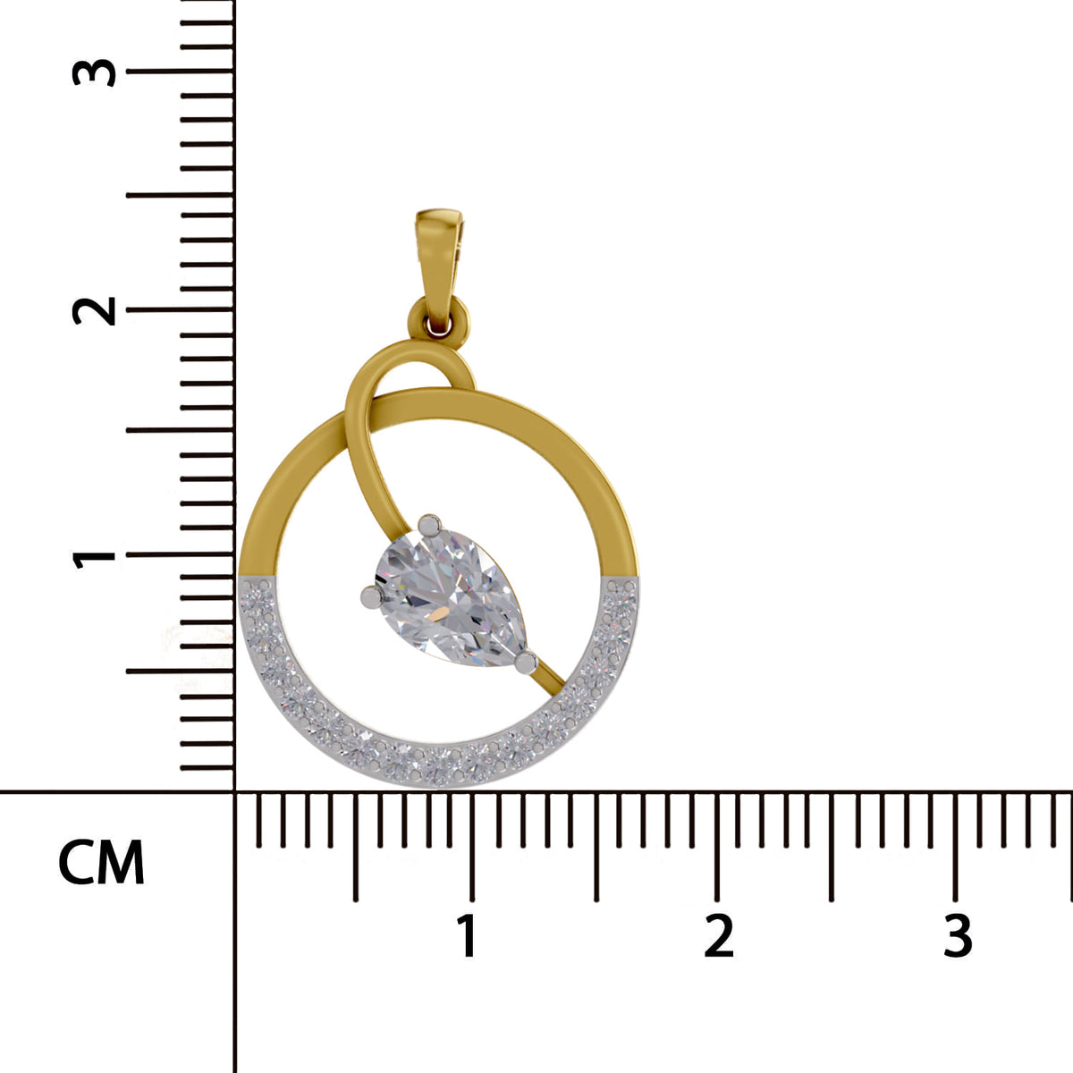 Sublime Pear Diamond Pendant