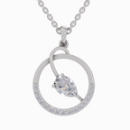 1.31 Carat Pear Shaped 14K - White Gold